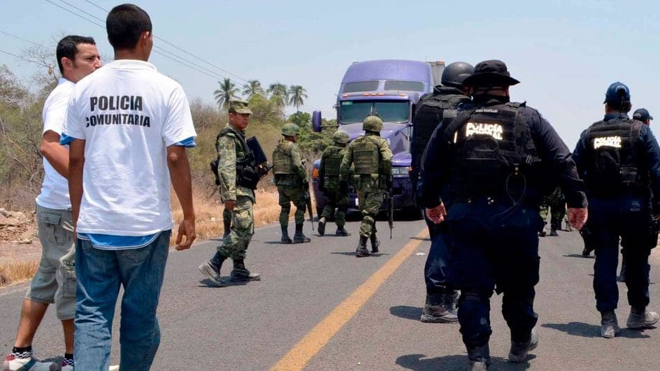 imagen de archivo de un bloqueo carretero en Michoacán. (EFE)