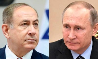 El primer ministro de Israel, Benjamín Netanyahu, y el presidente de Rusia, Vladímir Putin. Reuters / RT