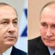 El primer ministro de Israel, Benjamín Netanyahu, y el presidente de Rusia, Vladímir Putin. Reuters / RT