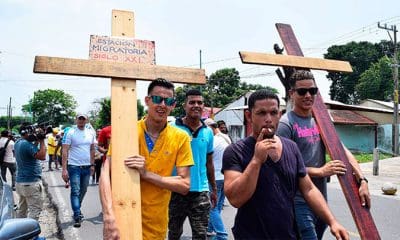 Inmigrantes cubanos y centroamericanos marchan en Tapachula (estado de Chiapas, México) 6.04.2017 / Jose Torres / Reuters