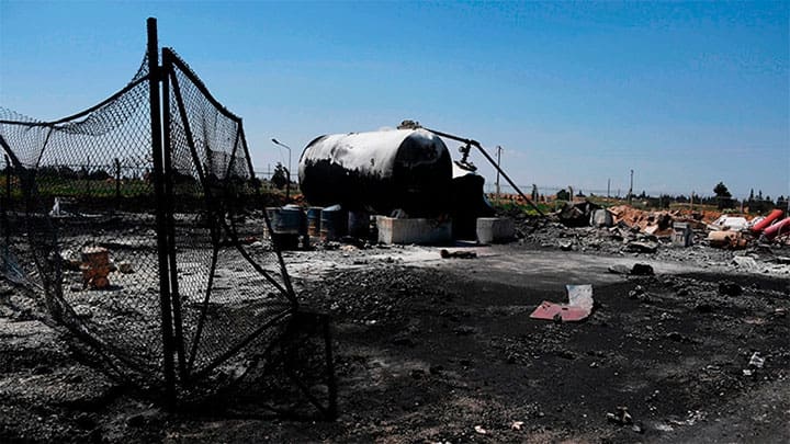 Las consecuencias del ataque estadounidense contra la base aérea en Siria / Mikhail Voskresensky / Sputnik