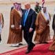 Trump durante su llegada a Arabia Saudita este sábado. | Foto: .24horas.cl/
