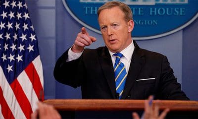 El portavoz presidencial de Estados Unidos, Sean Spicer, en Washington, el 15 de mayo de 2017. / Jonathan Ernst / Reuters