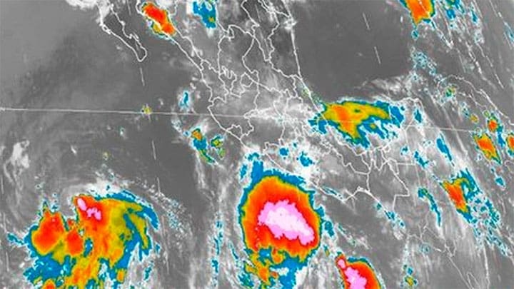 / Huracanes Irwin y Hilary en el océano Pacífico. / smn.conagua.gob.mx