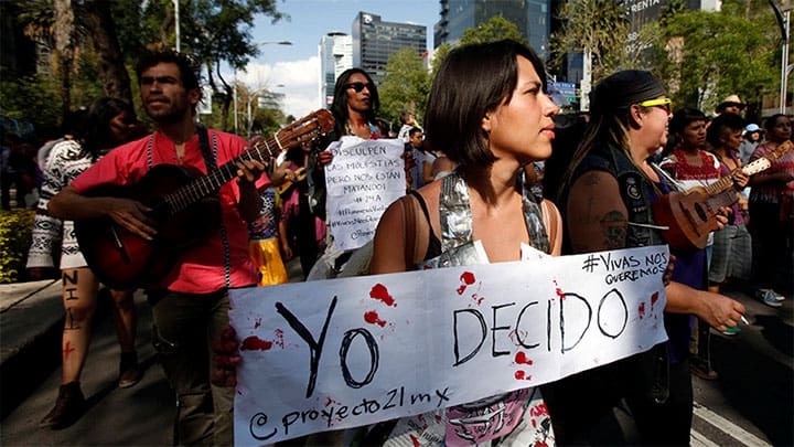 / Marcha contra los feminicidios, Ciudad de México, 24 de abril de 2016. / Ginnette Riquelme / Reuters