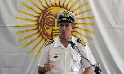/ El vocero de la Armada Argentina, Enrique Balbi, en Buenos Aires, el 23 de noviembre de 2017. Juan Mabromata / AFP