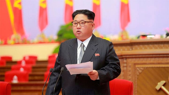 / El líder norcoreano Kim Jong-Un hablando durante un congreso. KCNA KCNA / Reuters