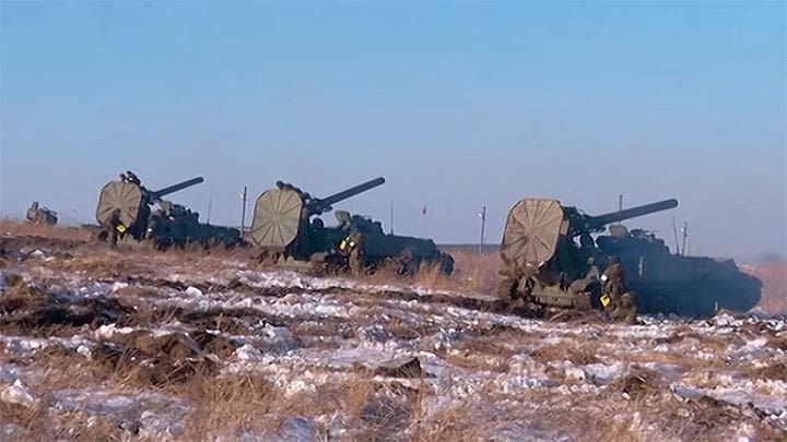 / Morteros autopropulsados Tiulpán, los más potentes del mundo. Ministerio de Defensa ruso