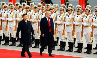 / El presidente de EE.UU., Donald Trump, y su homólogo chino, Xi Jinping, en Pekín (China), el 9 de noviembre de 2017. Thomas Peter / Reuters