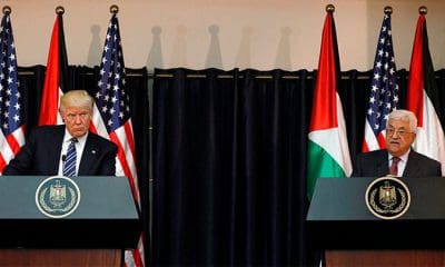 / Donald Trump y Mahmoud Abbás durante una conferencia de prensa en Bethlehem, Cisjordania, el 23 de mayo de 2017. / Jonathan Ernst / Reuters