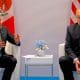 / Los presidentes de EE.UU. y México en un encuentro bilateral durante la reunión del G20 en Hamburgo (Alemania). Julio de 2017. Carlos Barria / Reuters
