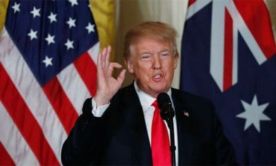 / Donald Trump en una conferencia de prensa conjunta con el primer ministro de Australia, en Washington, EE.UU., el 23 de febrero de 2018. Jonathan Ernst / Reuters