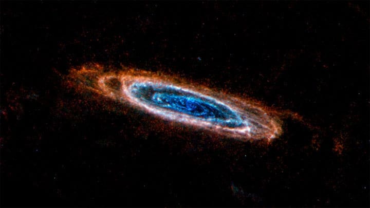/ Remolinos de polvo en forma de anillo llenan la galaxia de Andrómeda en esta imagen del Observatorio Espacial Herschel. NASA NASA / Reuters