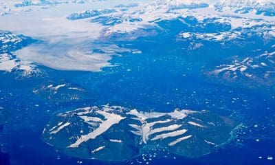 / Vista aérea de glaciares, icebergs y masas de hielo flotante, Groenlandia, Dinamarca. Karl-Heinz Schein / www.globallookpress.com