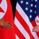 / El presidente de EE.UU., Donald Trump, y el líder norcoreano, Kim Jong-un, se estrechan la mano en la cumbre en Singapur. Jonathan Ernst / Reuters