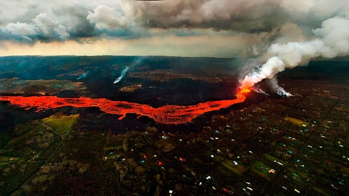 / Flujo de lava del volcán Kilauea, Hawái, 10 de junio de 2018. L.E. Baskow / AP