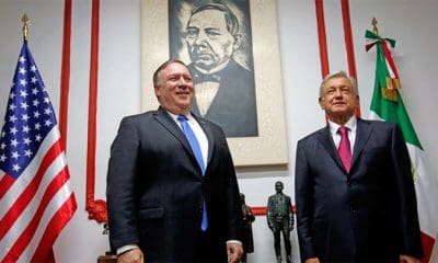 / El secretario de Estado de EE.UU., Mike Pompeo, con el presidente electo de México, López Obrador. Ciudad de México, 13 de julio de 2018. Carlos Jasso / Reuters