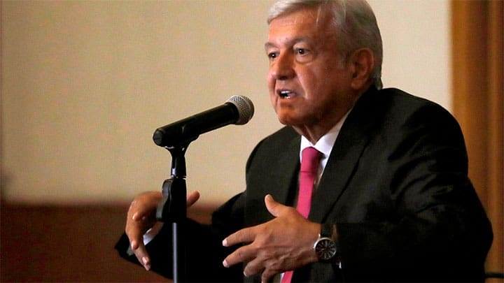 / El presidente electo, Andrés Manuel López Obrador durante una conferencia en Ciudad de México, el 11 de julio de 2018. Carlos Jasso / Reuters