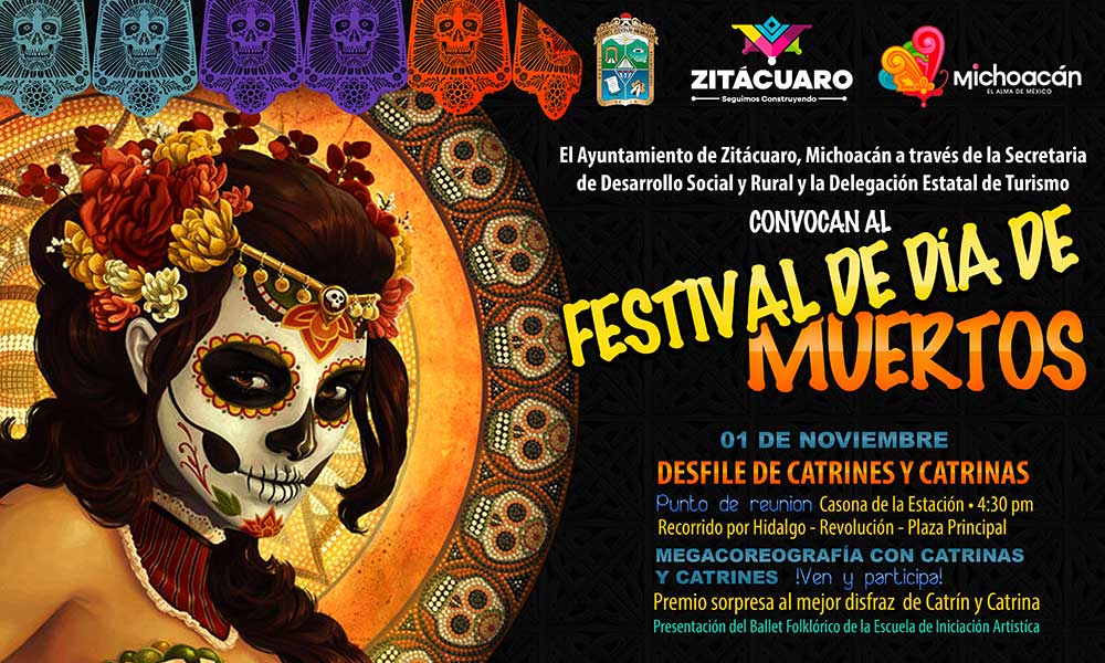 Presentan actividades del Festival de Día de Muertos en Zitácuaro