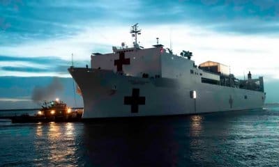 Underway! @USNavy hospital ship #USNSComfort departed Norfolk last night & is headed to Central & South America for 2-month medical assistance mission. Comfort to treat thousands during stops in Colombia, Ecuador, Honduras, & Peru.