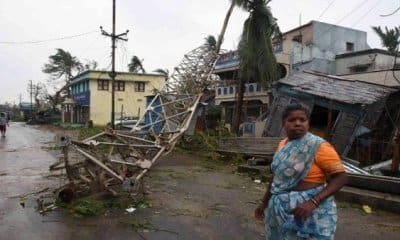 Los fuertes vientos del ciclón ocasionaron el derrumbe de varias infraestructuras, así como la caída de árboles y postes de luz en la India. | Foto: Reuters