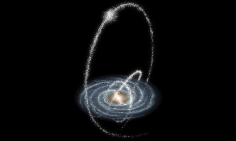 Ilustración artística de corrientes estelares genéricas en la Vía Láctea. NASA / JPL-Caltech