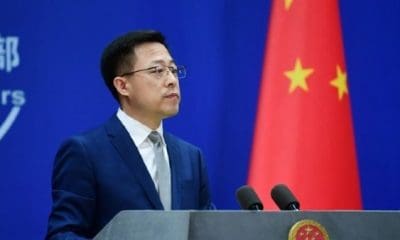 El portavoz chino, Zhao Lijian