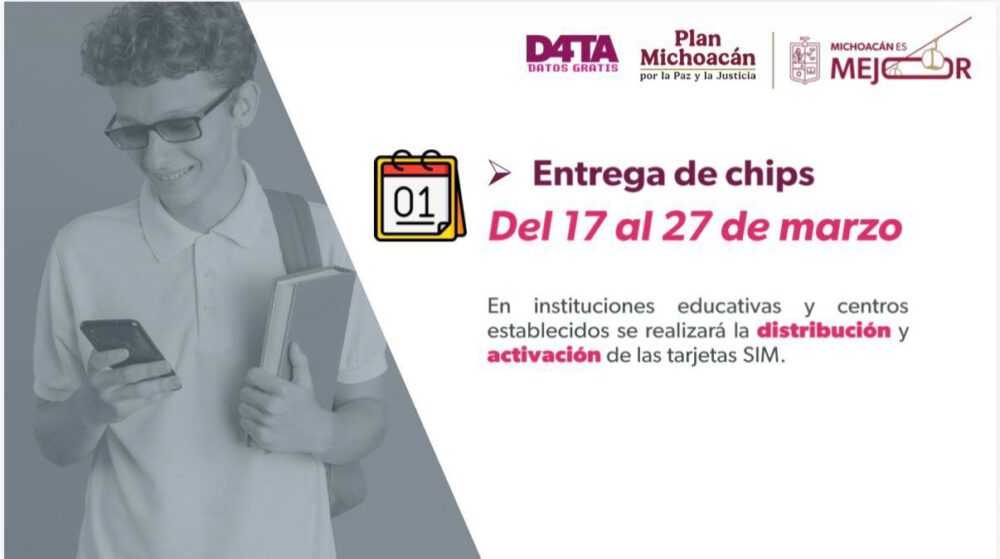 Alfredo Ramírez Bedolla anuncia entrega de chips para el Programa Data ...