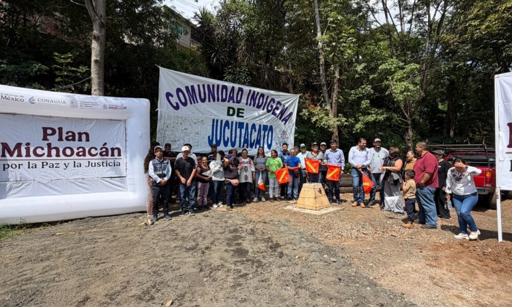 Conagua anuncia equipamiento de pozo profundo de agua potable en Jucutacato